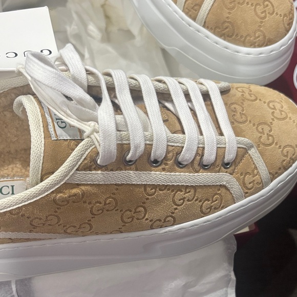 Gucci Women's Tennis Shoes Suede 1977 style size 40 - Picture 10 of 16